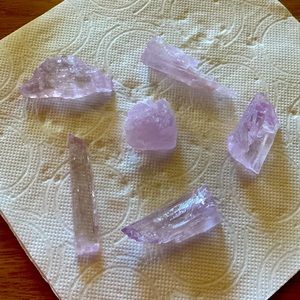 Natural Kunzite lot of pink/lavender 6 pieces